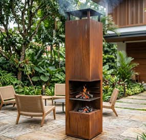Corten Steel Fire Pit